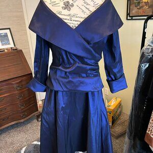 Davids Bridal, Sappire Blue, Worn once!